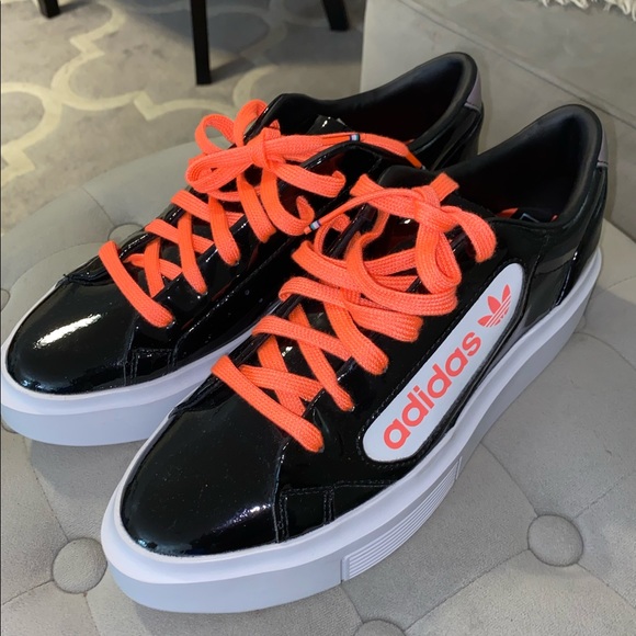 adidas Shoes - Patent Leather Chunky Adidas Sneaker